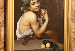 Le Caravage : autoportrait en tenue de Bacchus