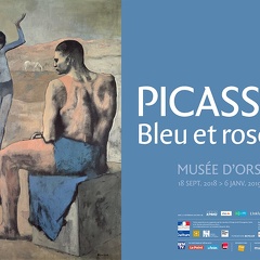 Afiche de l'exposition Picasso.-Bleu-et-Rose
